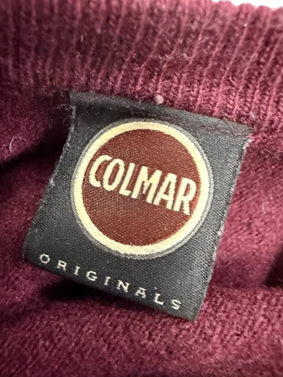 COLMAR Originals Πουλόβερ L | Crew Neck | Λογότυπο Μανικιού | Μπορντό